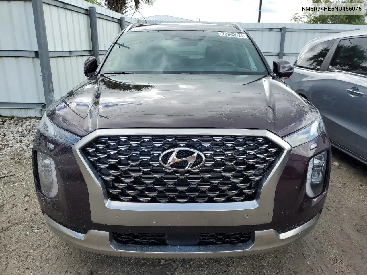 2022 Hyundai Palisade Calligraphy VIN: KM8R74HE5NU455075 Lot: 73960024