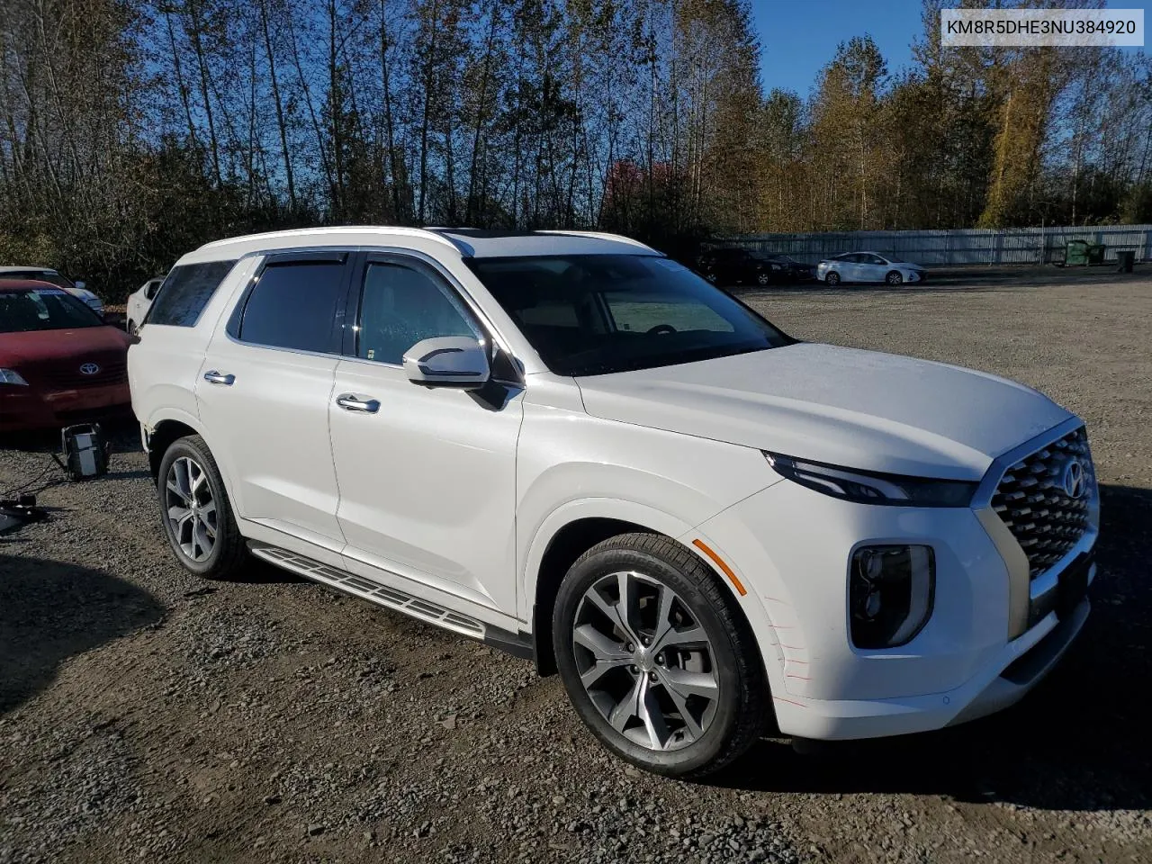 2022 Hyundai Palisade Limited VIN: KM8R5DHE3NU384920 Lot: 74388684