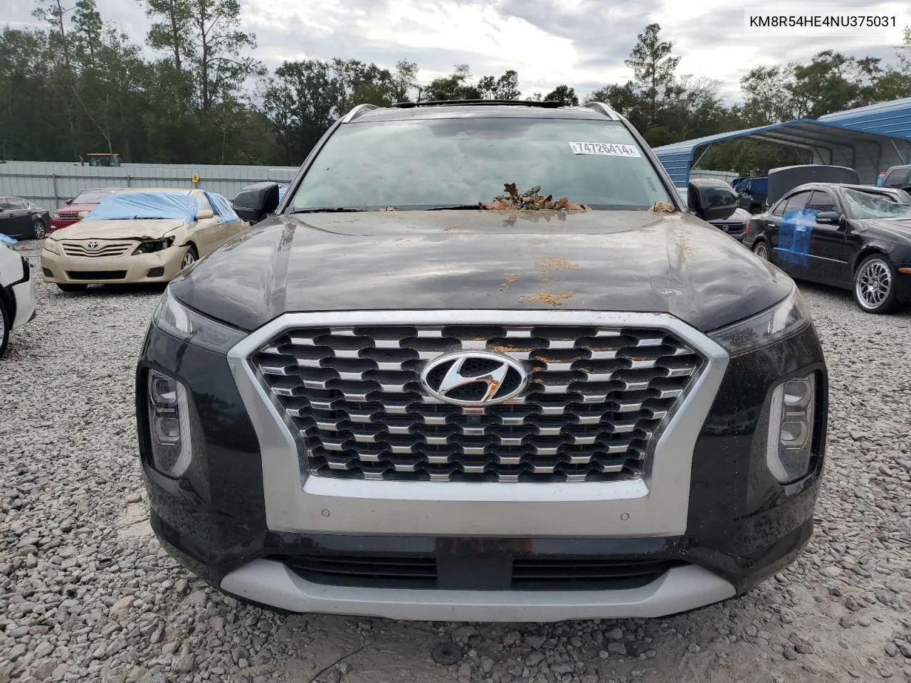 2022 Hyundai Palisade Limited VIN: KM8R54HE4NU375031 Lot: 74726414