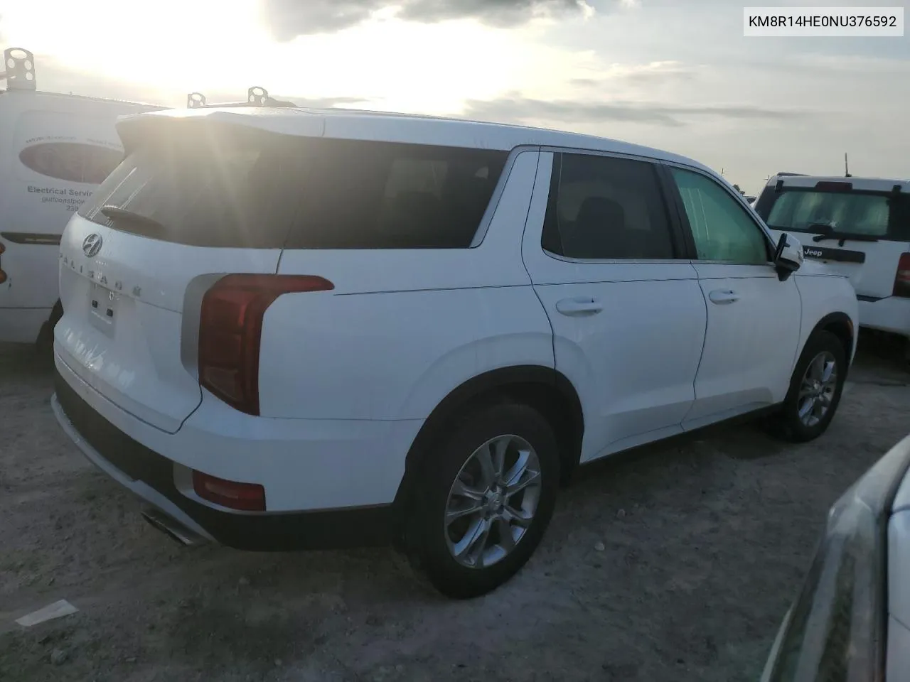 2022 Hyundai Palisade Se VIN: KM8R14HE0NU376592 Lot: 75440914