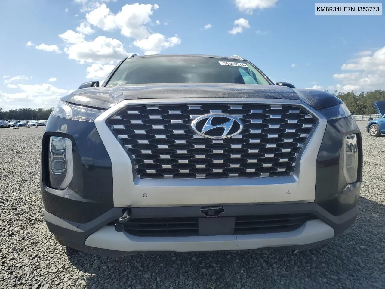 2022 Hyundai Palisade Sel VIN: KM8R34HE7NU353773 Lot: 76506514