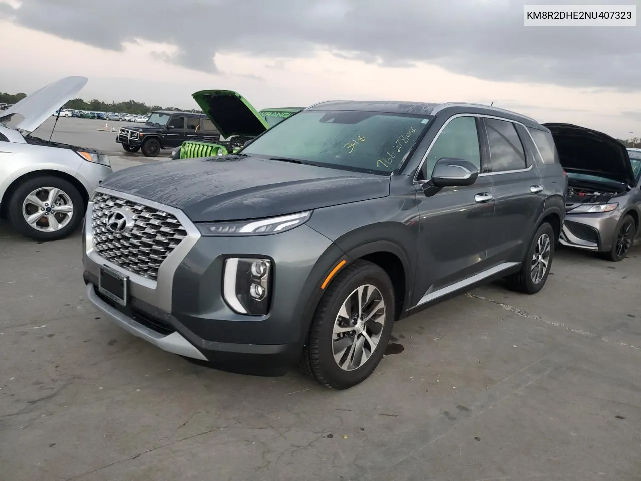 2022 Hyundai Palisade Sel VIN: KM8R2DHE2NU407323 Lot: 76627804