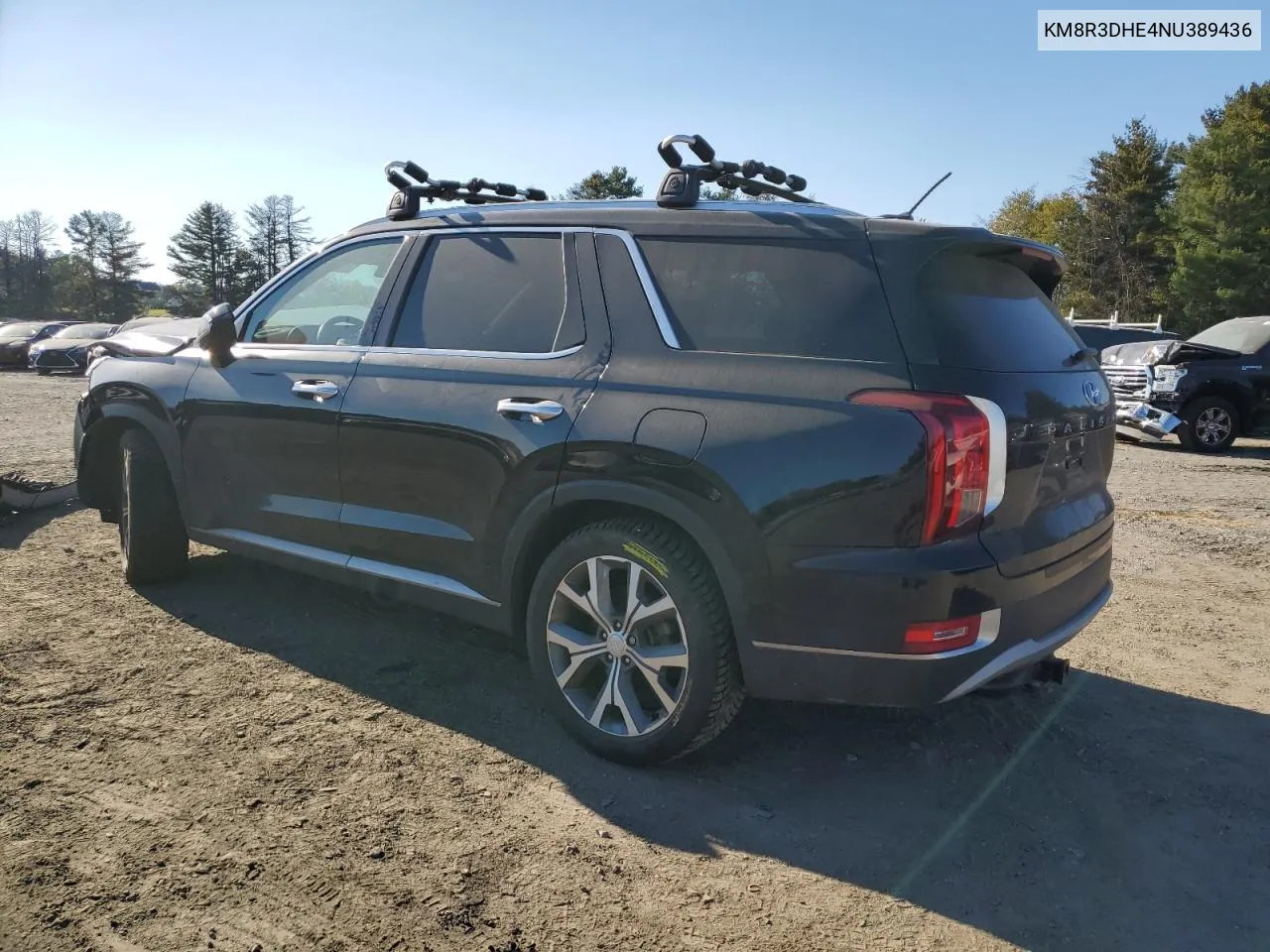 2022 Hyundai Palisade Sel VIN: KM8R3DHE4NU389436 Lot: 77271274