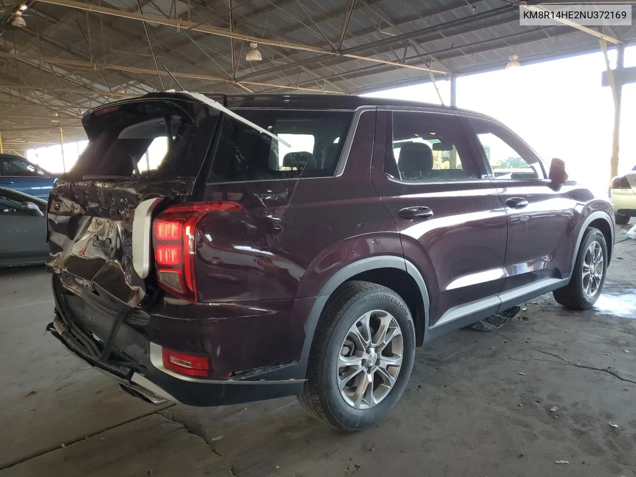 2022 Hyundai Palisade Se VIN: KM8R14HE2NU372169 Lot: 77368584