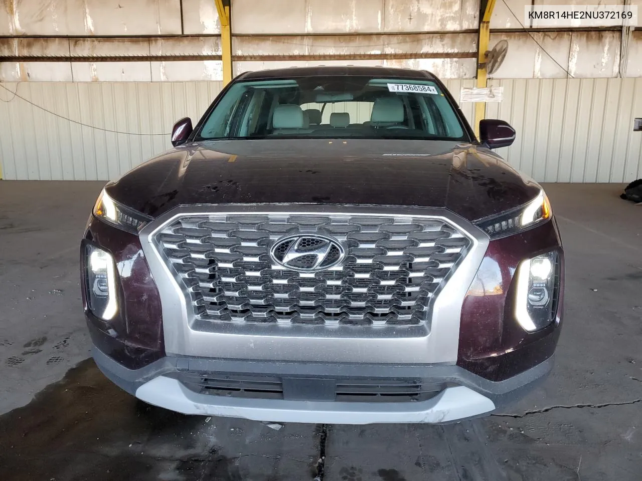 2022 Hyundai Palisade Se VIN: KM8R14HE2NU372169 Lot: 77368584