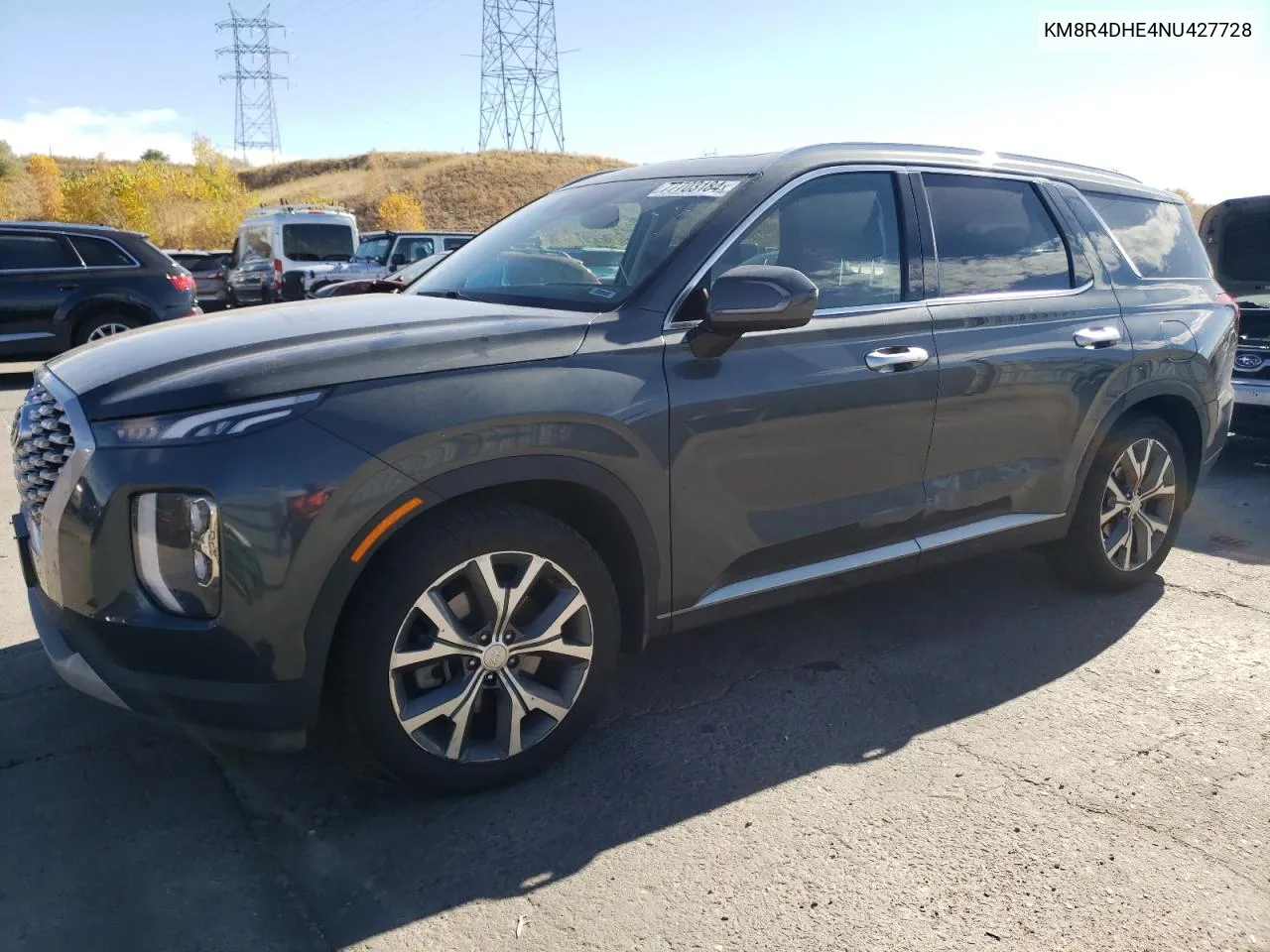 2022 Hyundai Palisade Sel VIN: KM8R4DHE4NU427728 Lot: 77703184