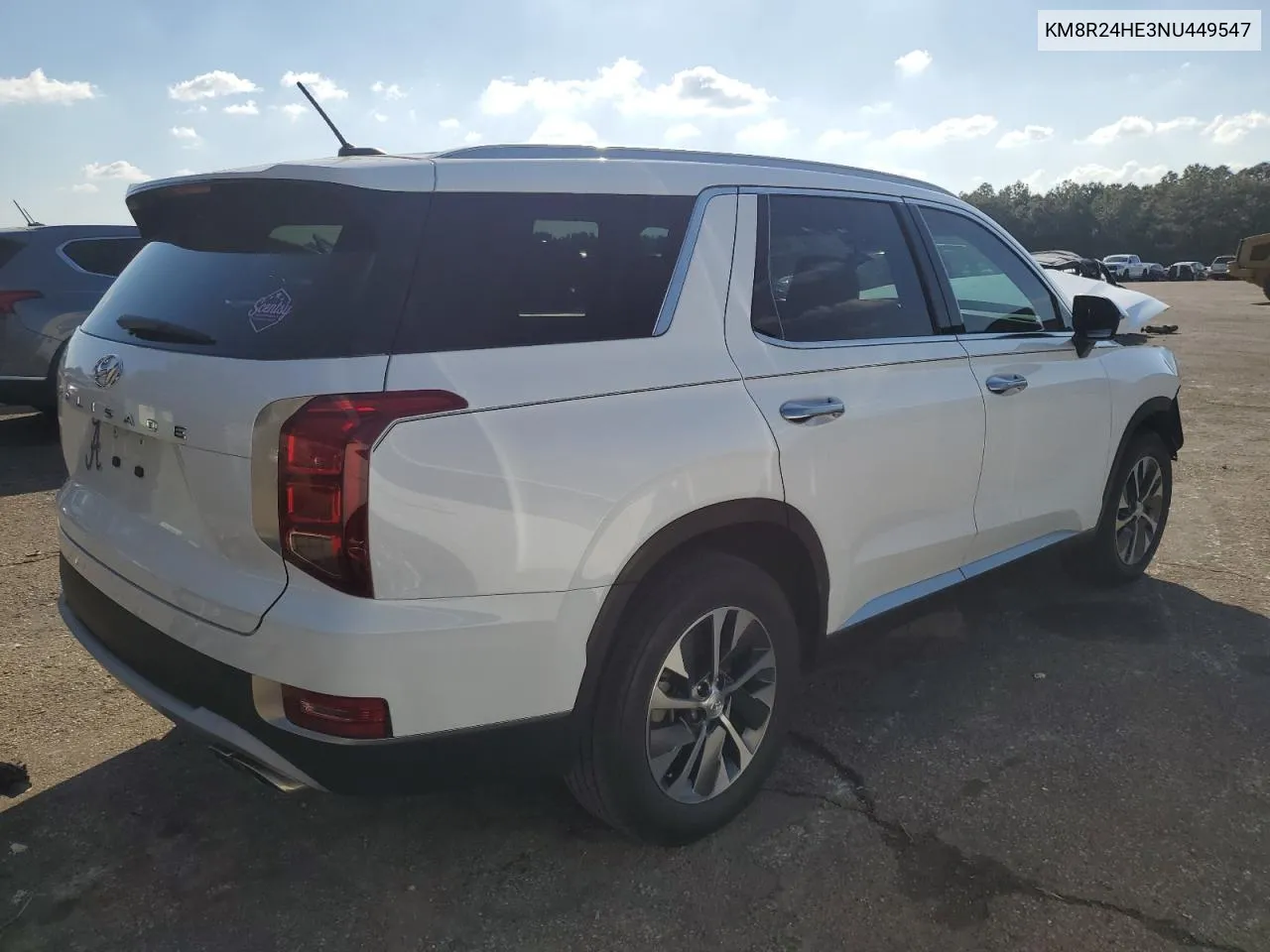 2022 Hyundai Palisade Sel VIN: KM8R24HE3NU449547 Lot: 78095524