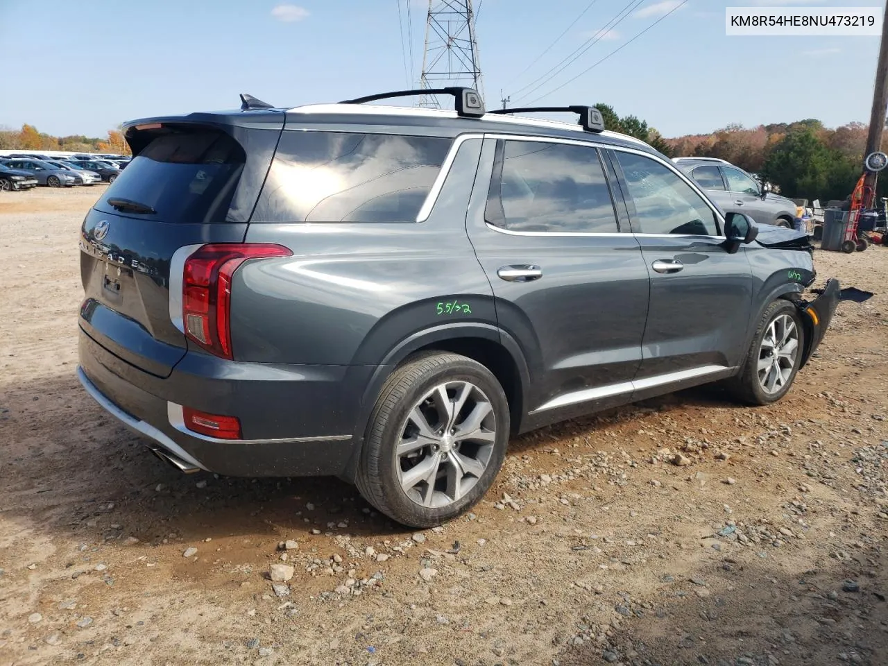 KM8R54HE8NU473219 2022 Hyundai Palisade Limited