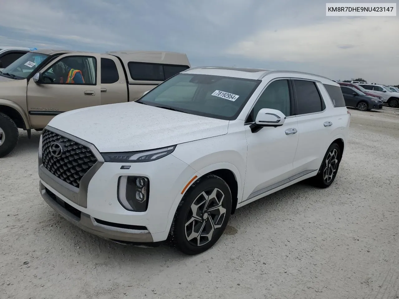 2022 Hyundai Palisade Calligraphy VIN: KM8R7DHE9NU423147 Lot: 78192954