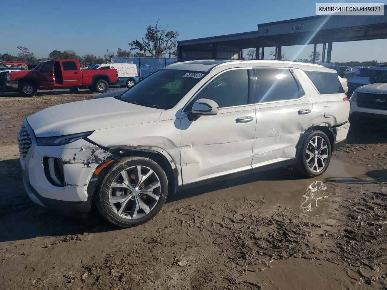 2022 Hyundai Palisade Sel VIN: KM8R44HE0NU449371 Lot: 78195334