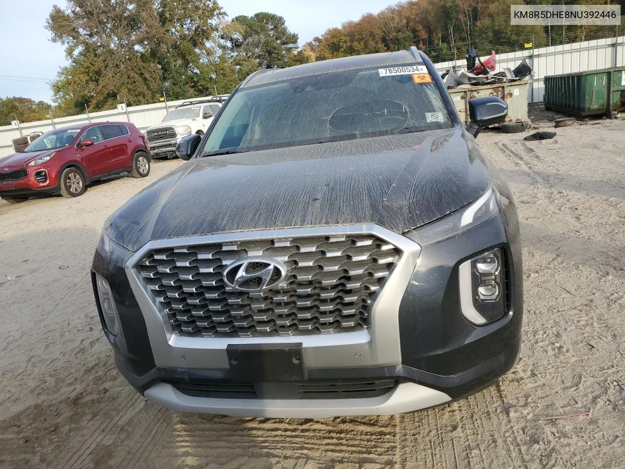 2022 Hyundai Palisade Limited VIN: KM8R5DHE8NU392446 Lot: 78500534