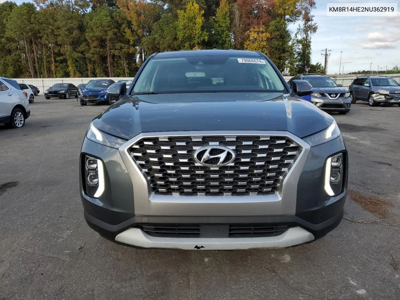 2022 Hyundai Palisade Se VIN: KM8R14HE2NU362919 Lot: 79060674