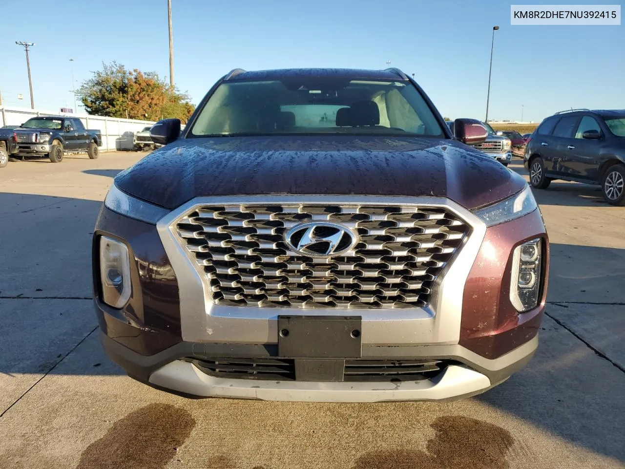 2022 Hyundai Palisade Sel VIN: KM8R2DHE7NU392415 Lot: 79241364