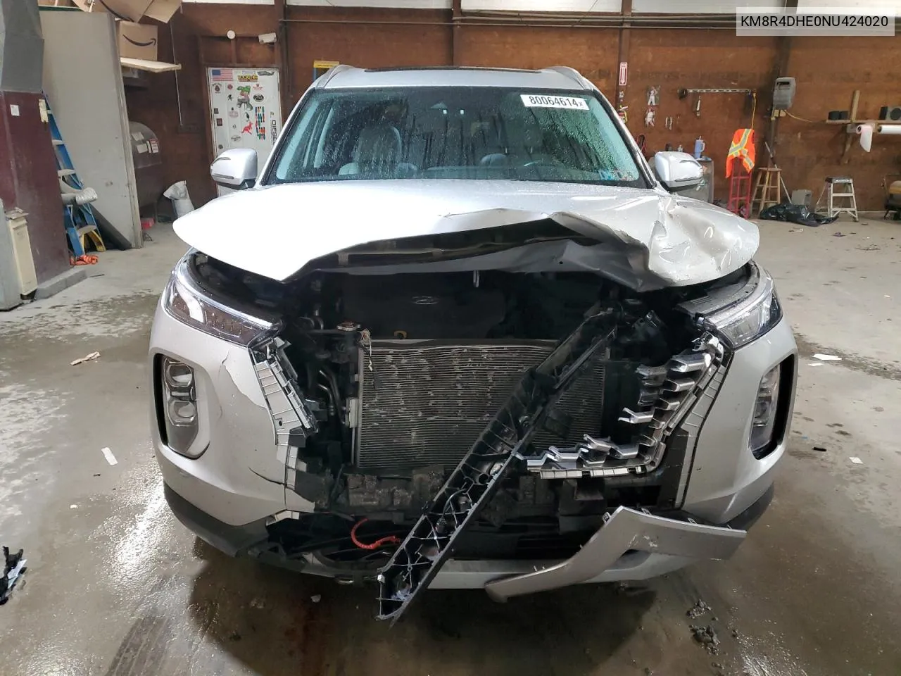 2022 Hyundai Palisade Sel VIN: KM8R4DHE0NU424020 Lot: 80064614