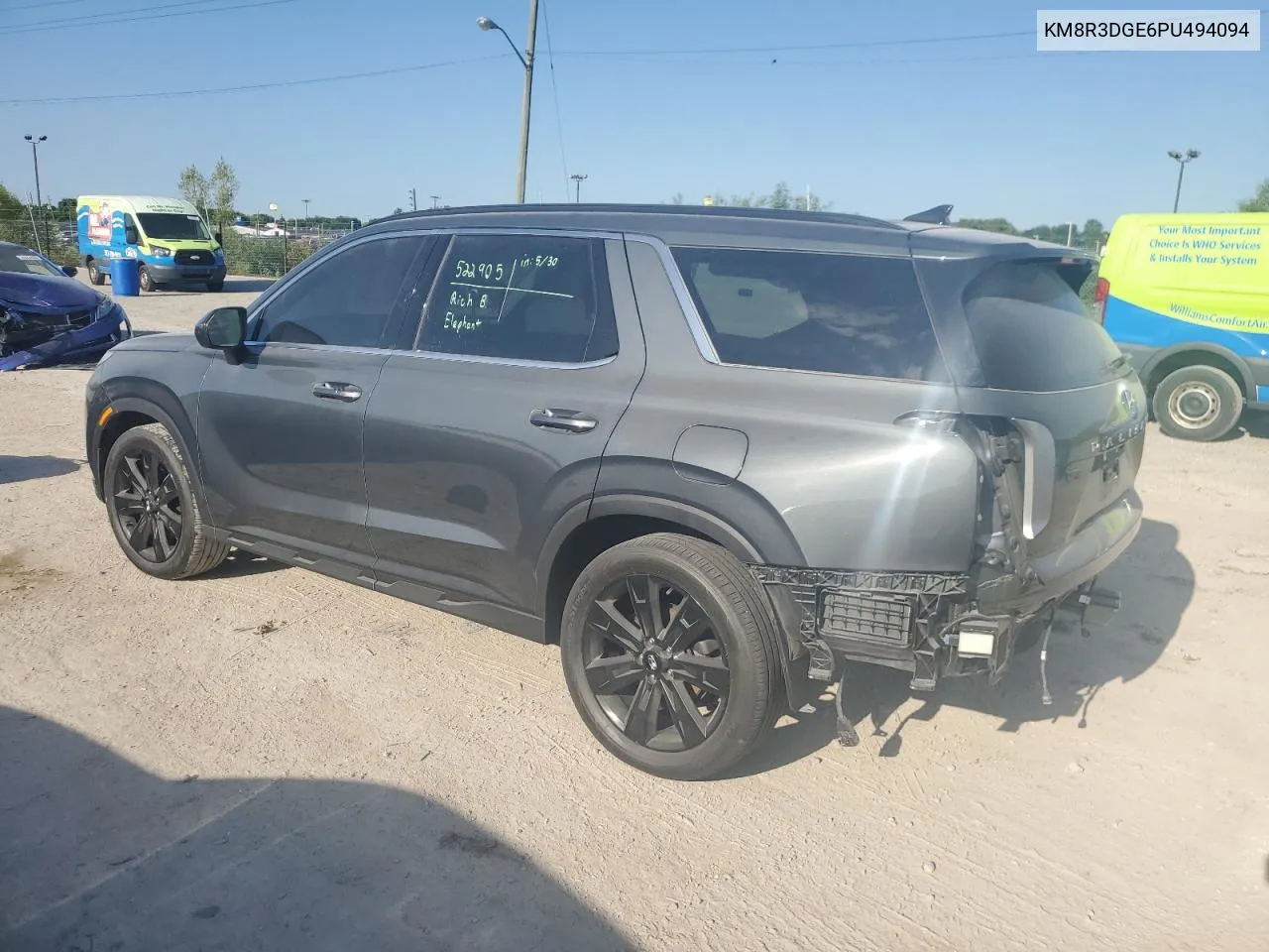 2023 Hyundai Palisade Xrt VIN: KM8R3DGE6PU494094 Lot: 58104464