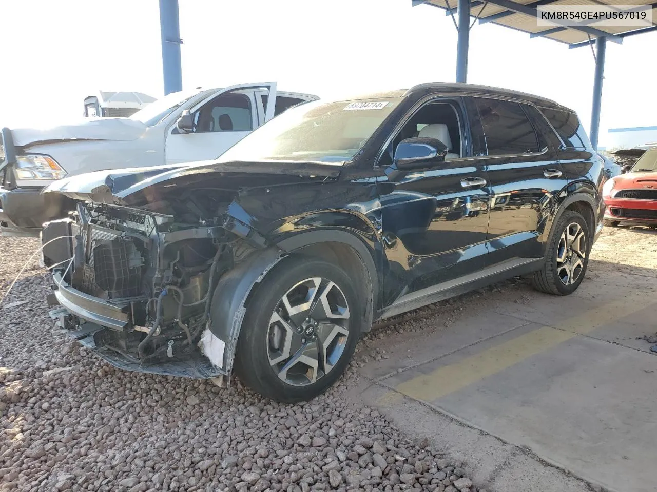 2023 Hyundai Palisade Limited VIN: KM8R54GE4PU567019 Lot: 69704714