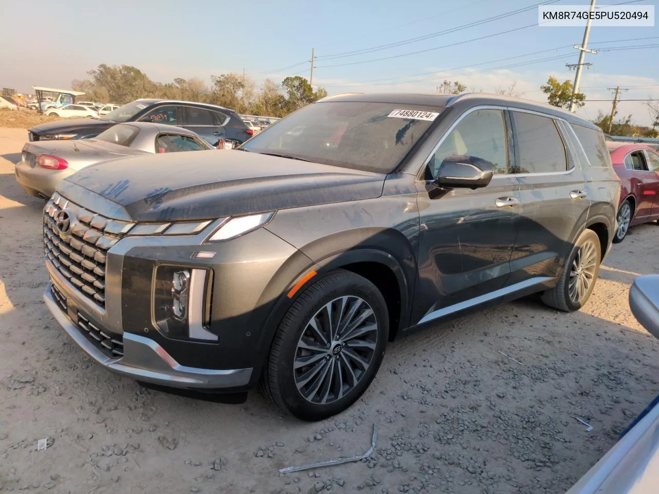 2023 Hyundai Palisade Calligraphy VIN: KM8R74GE5PU520494 Lot: 74880124