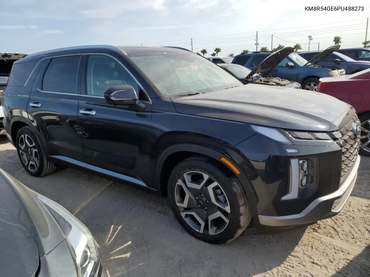 2023 Hyundai Palisade Limited VIN: KM8R54GE6PU488273 Lot: 74892074