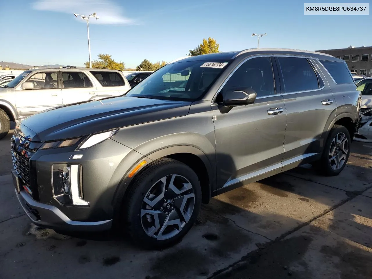 2023 Hyundai Palisade Limited VIN: KM8R5DGE8PU634737 Lot: 75016074