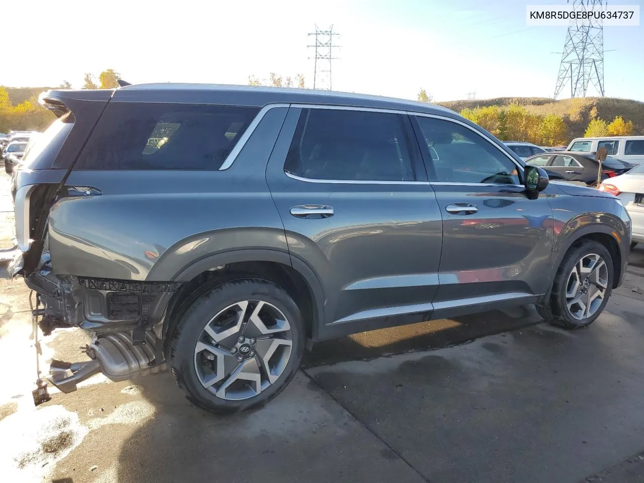 2023 Hyundai Palisade Limited VIN: KM8R5DGE8PU634737 Lot: 75016074