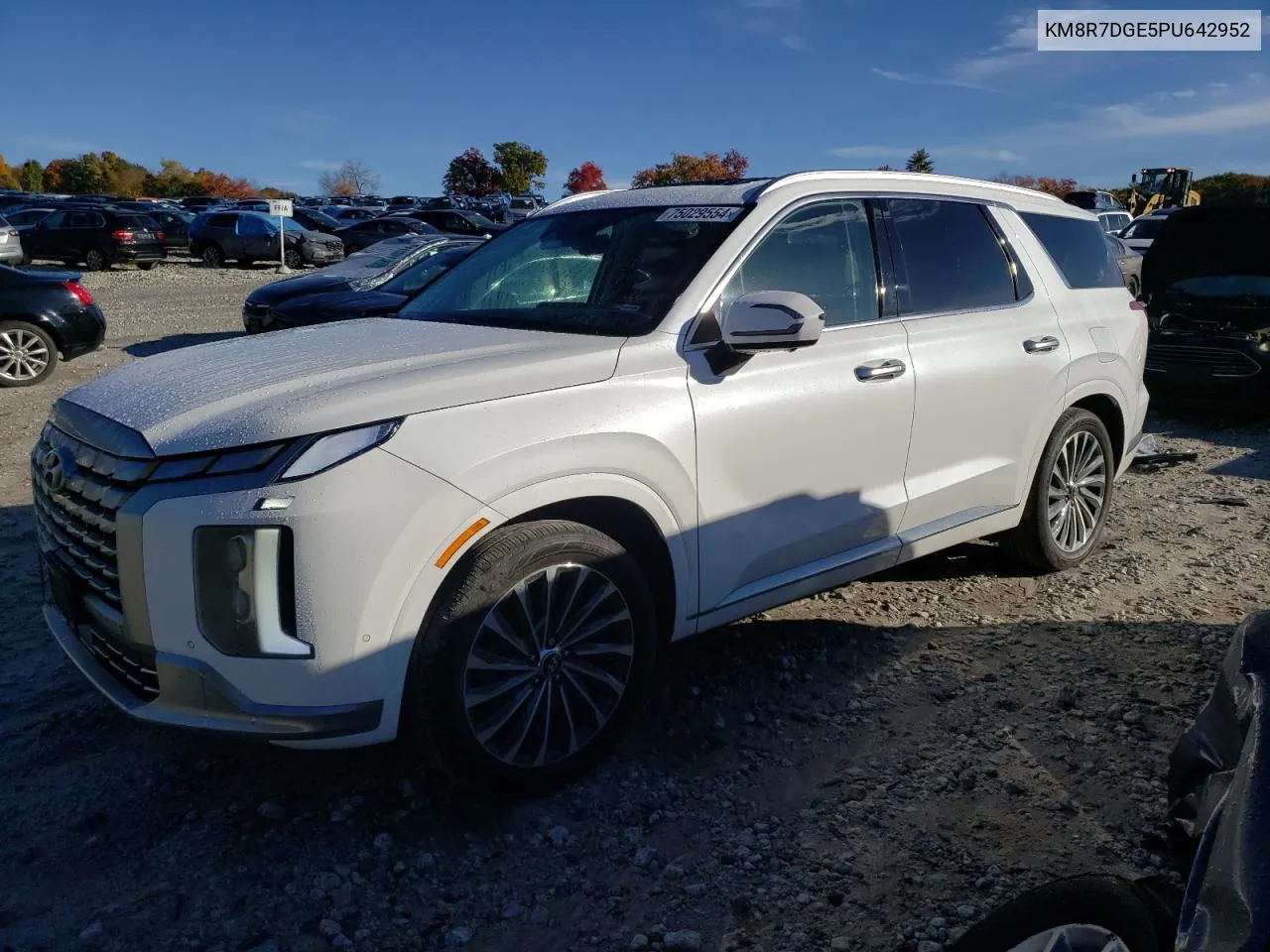 2023 Hyundai Palisade Calligraphy VIN: KM8R7DGE5PU642952 Lot: 75029554