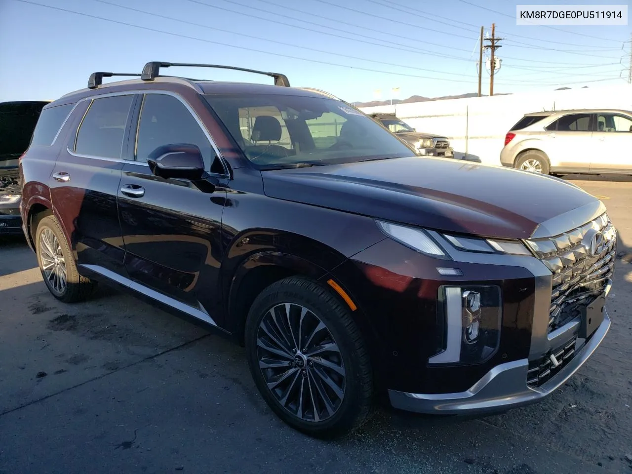 2023 Hyundai Palisade Calligraphy VIN: KM8R7DGE0PU511914 Lot: 76137594