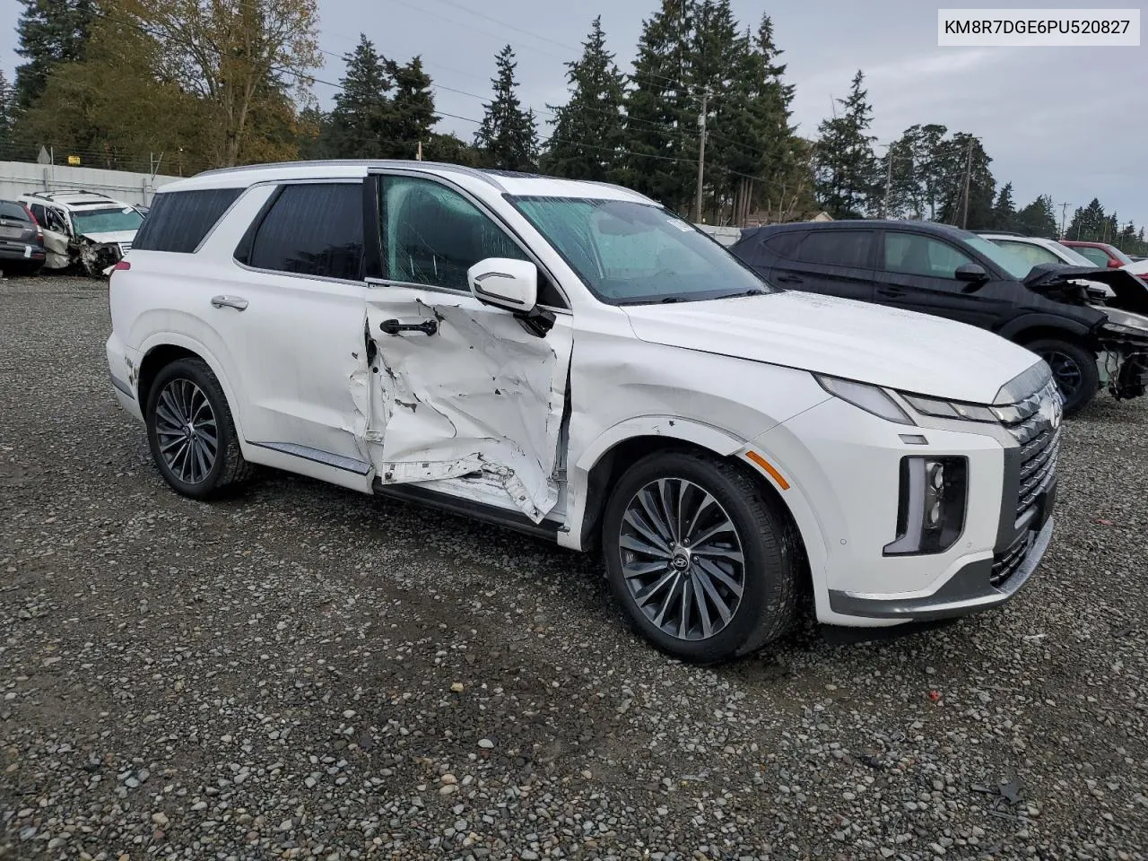 2023 Hyundai Palisade Calligraphy VIN: KM8R7DGE6PU520827 Lot: 77120584