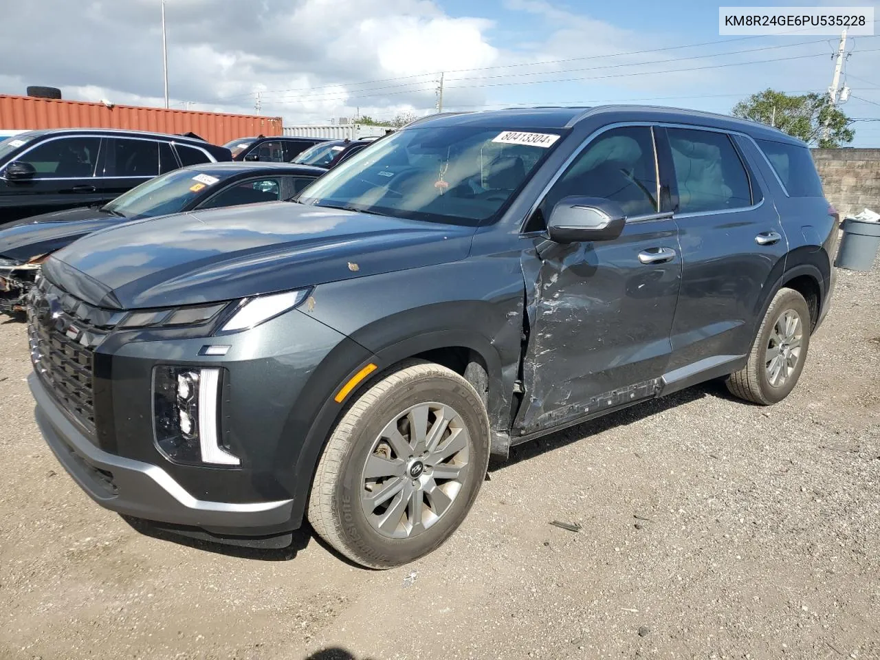 2023 Hyundai Palisade Sel VIN: KM8R24GE6PU535228 Lot: 80413304