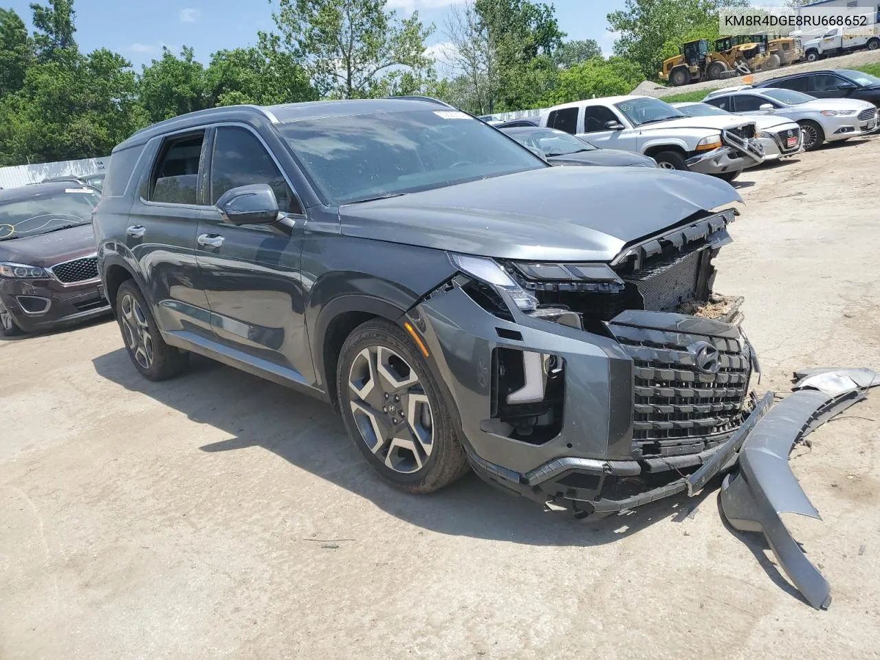 2024 Hyundai Palisade Sel Premium VIN: KM8R4DGE8RU668652 Lot: 55620814