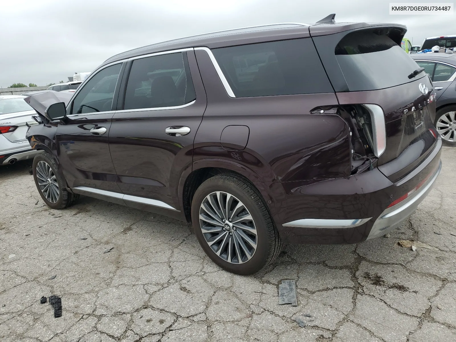 2024 Hyundai Palisade Calligraphy VIN: KM8R7DGE0RU734487 Lot: 64662714