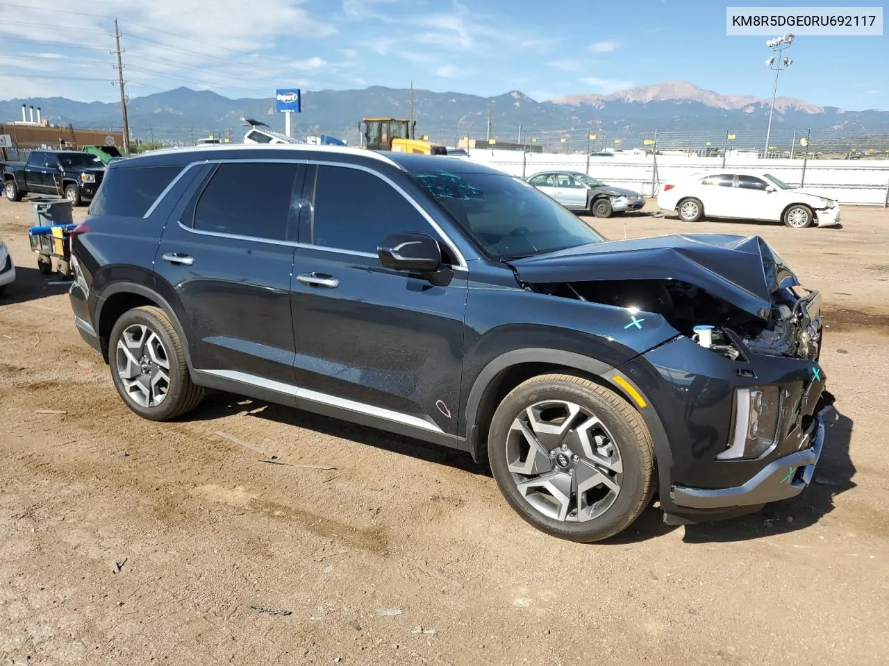 2024 Hyundai Palisade Limited VIN: KM8R5DGE0RU692117 Lot: 66076084