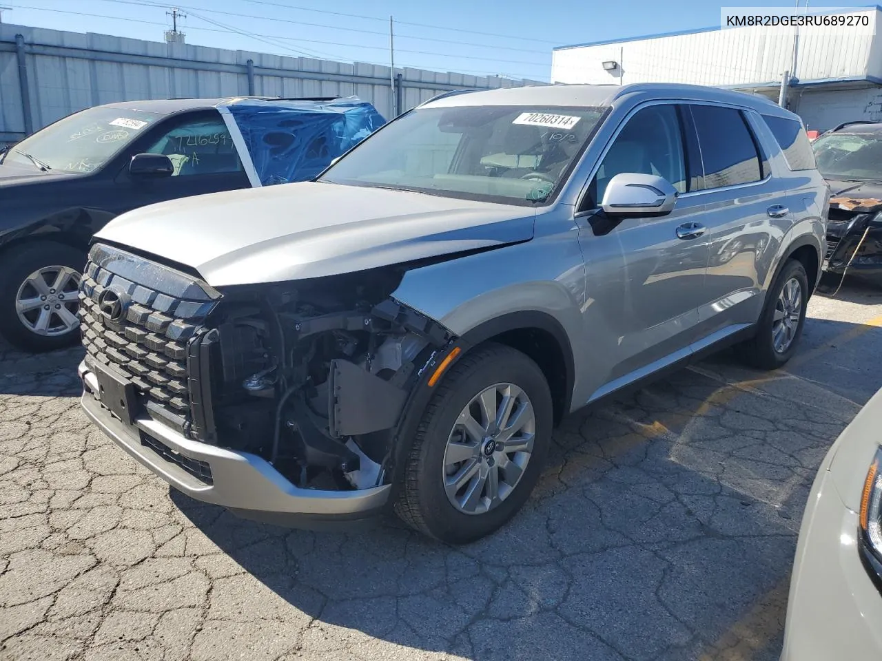 2024 Hyundai Palisade Sel VIN: KM8R2DGE3RU689270 Lot: 70260314