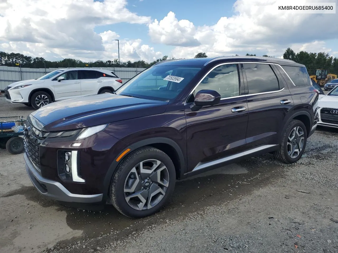 2024 Hyundai Palisade Sel Premium VIN: KM8R4DGE0RU685400 Lot: 70503994