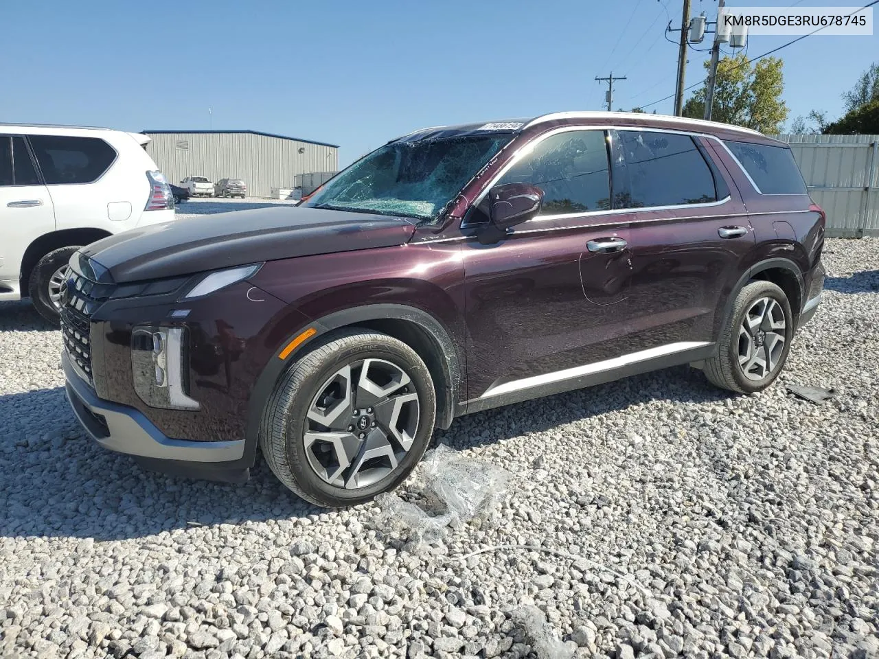 2024 Hyundai Palisade Limited VIN: KM8R5DGE3RU678745 Lot: 71486194