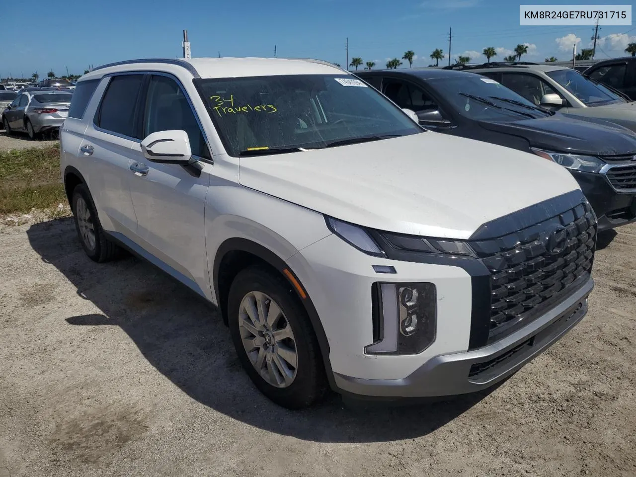 2024 Hyundai Palisade Sel VIN: KM8R24GE7RU731715 Lot: 74347094