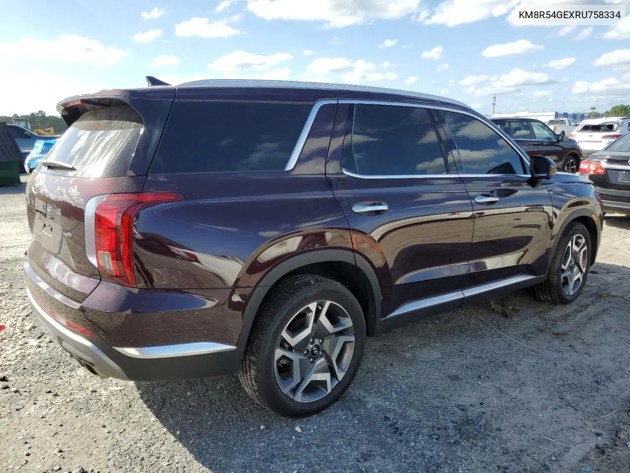 2024 Hyundai Palisade Limited VIN: KM8R54GEXRU758334 Lot: 74999504