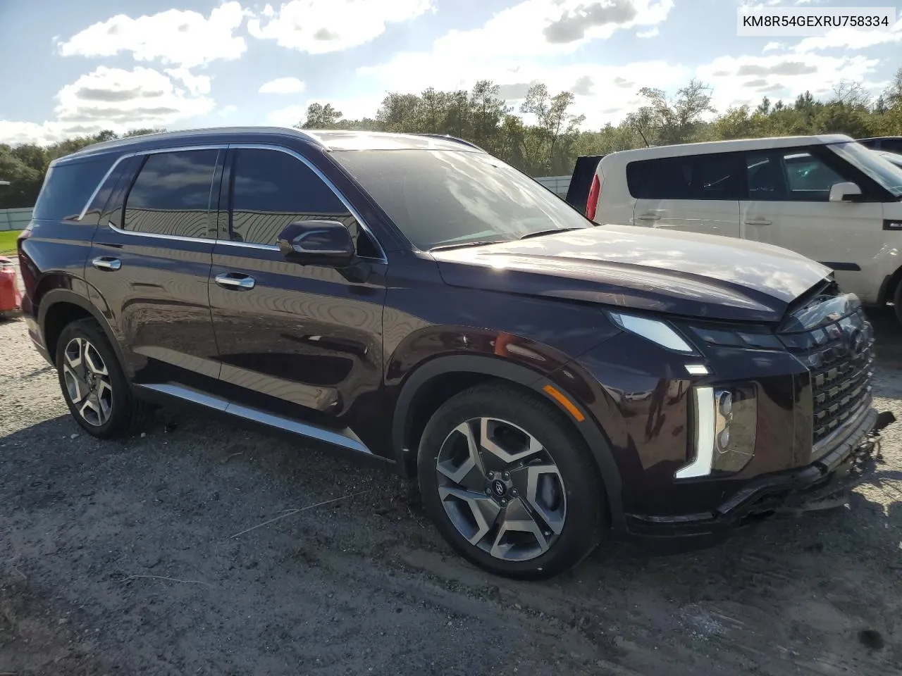 2024 Hyundai Palisade Limited VIN: KM8R54GEXRU758334 Lot: 74999504