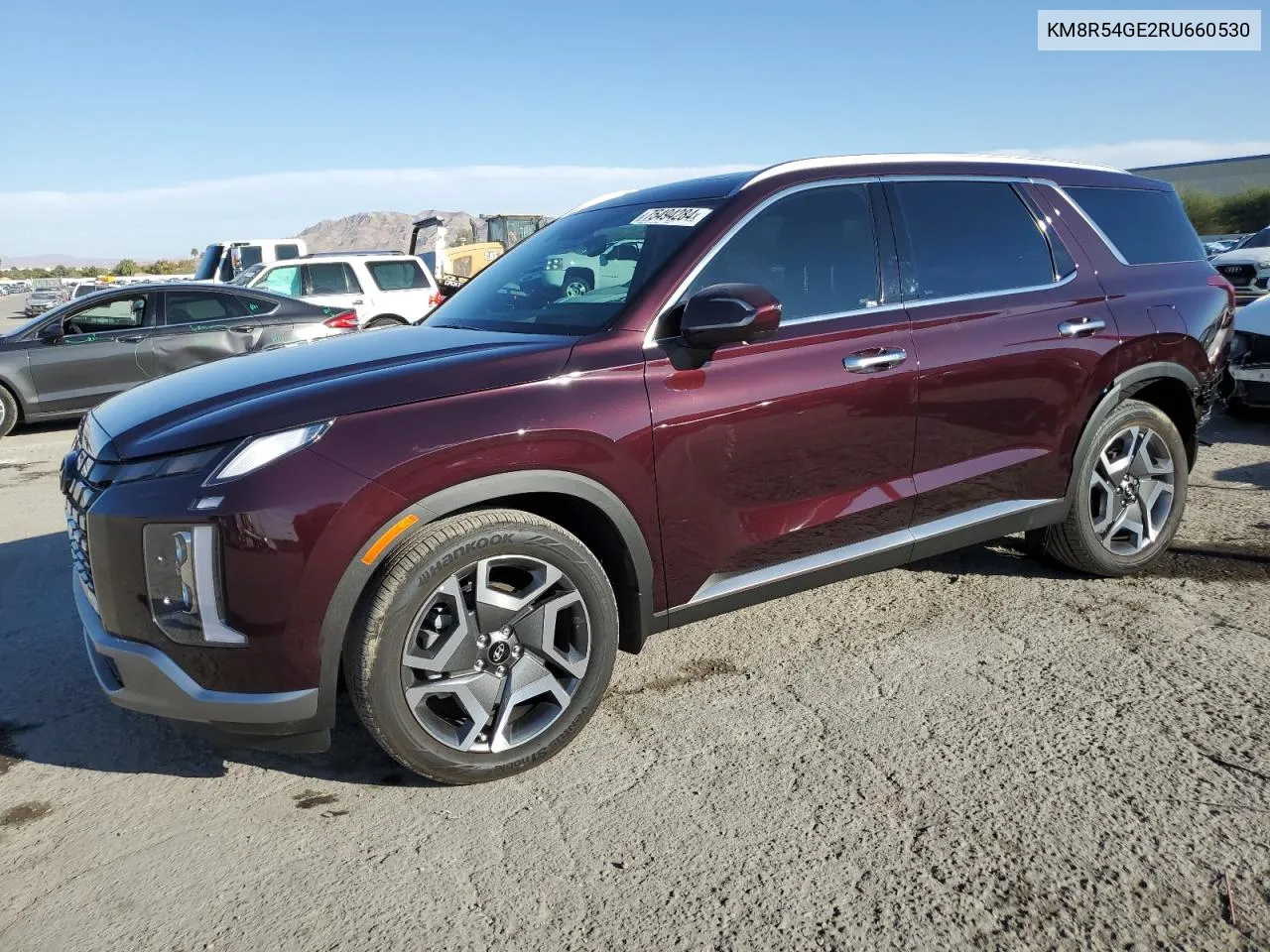 2024 Hyundai Palisade Limited VIN: KM8R54GE2RU660530 Lot: 75494284