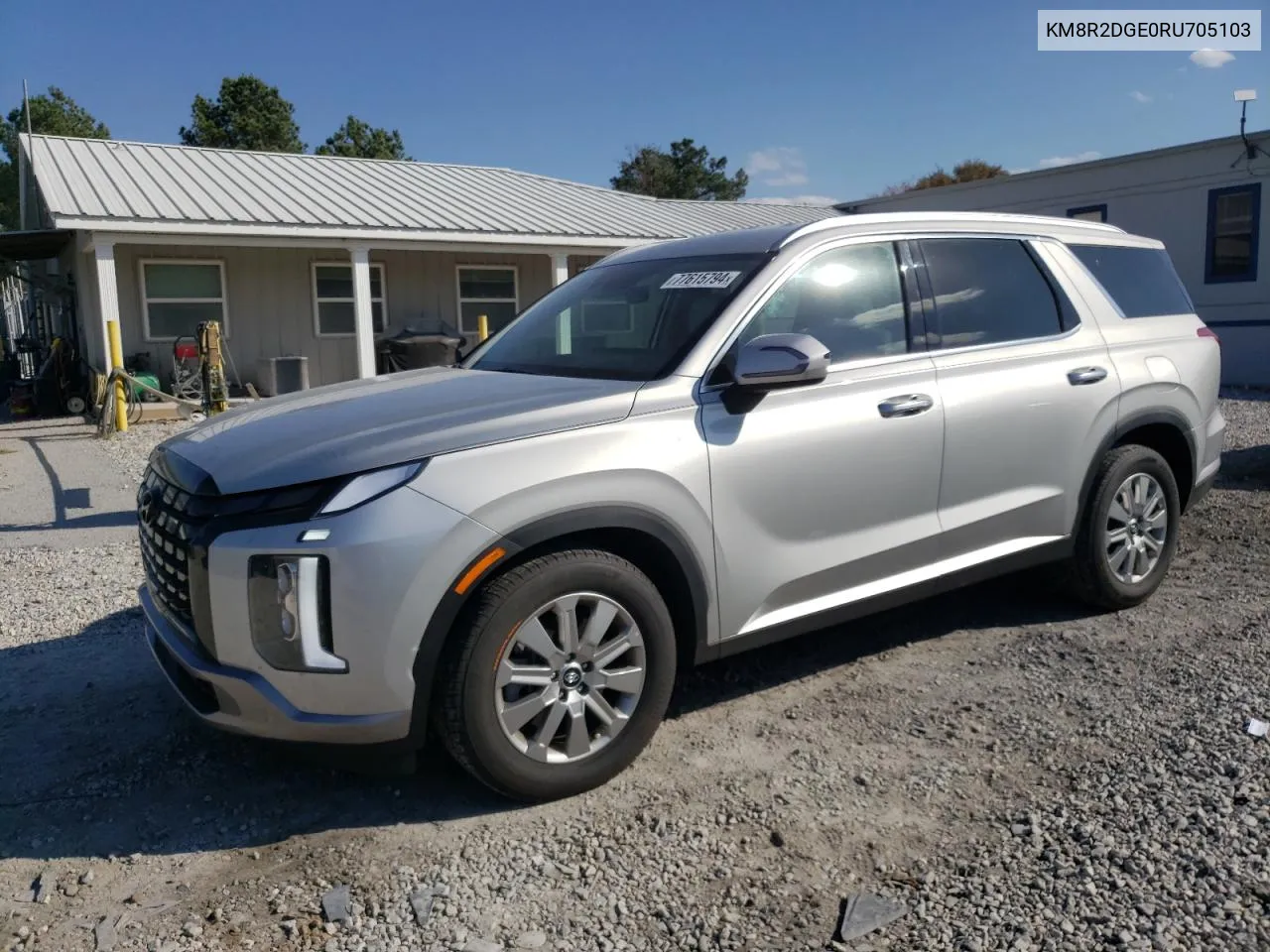 2024 Hyundai Palisade Sel VIN: KM8R2DGE0RU705103 Lot: 77615794