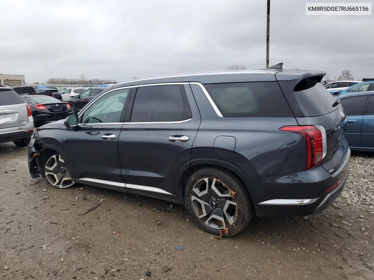 2024 Hyundai Palisade Limited VIN: KM8R5DGE7RU665156 Lot: 80747534