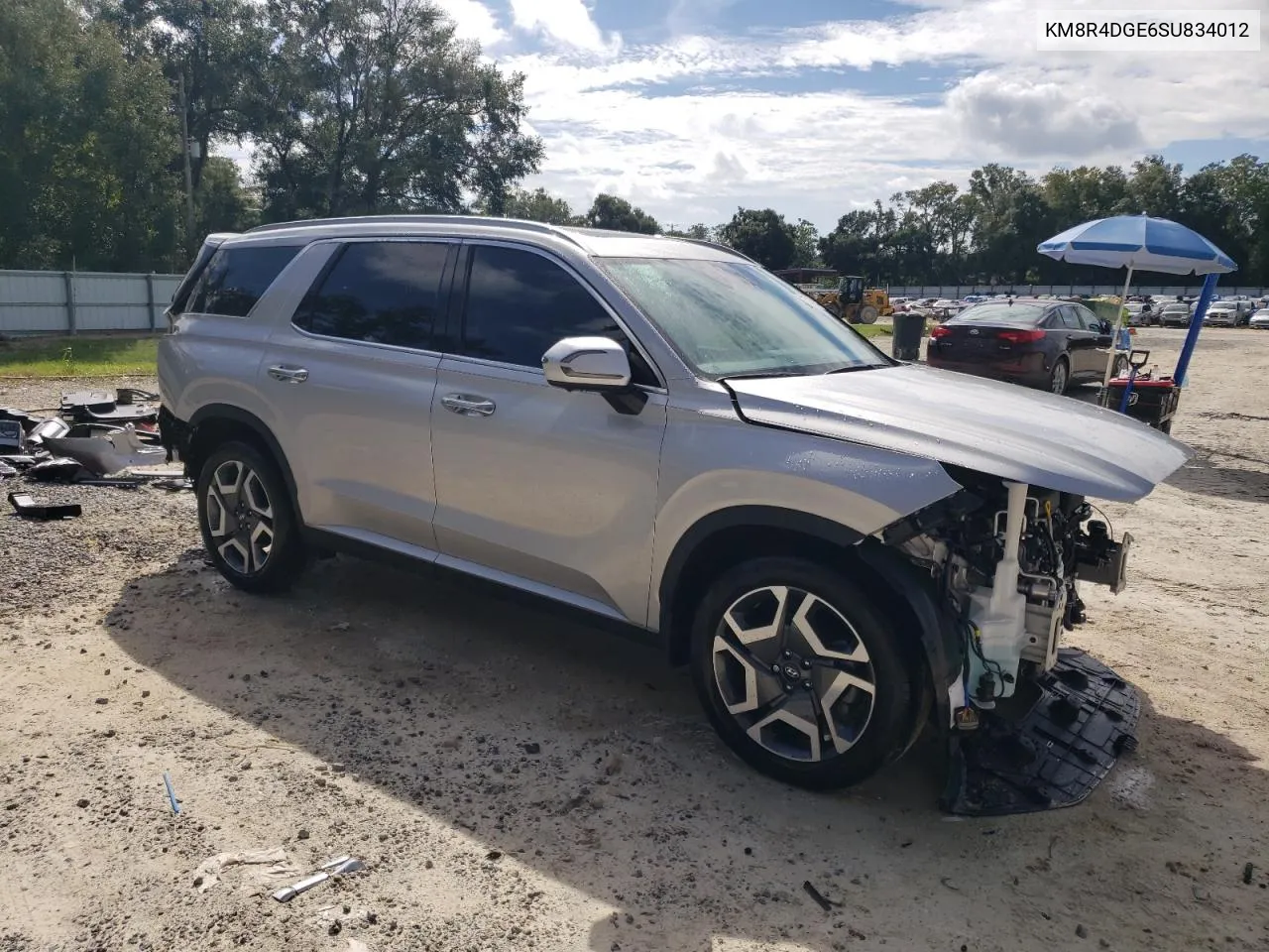 2025 Hyundai Palisade Sel Premium VIN: KM8R4DGE6SU834012 Lot: 73240724