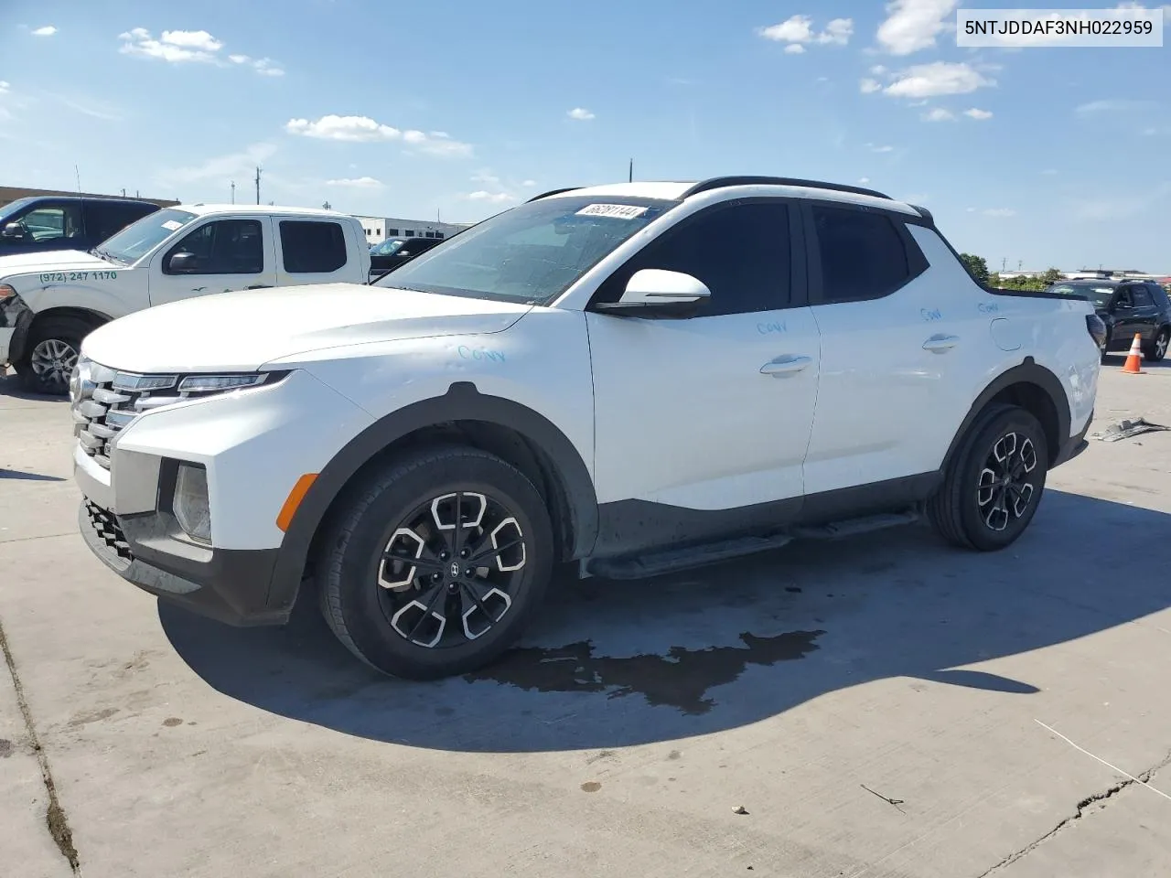 2022 Hyundai Santa Cruz Sel Premium VIN: 5NTJDDAF3NH022959 Lot: 66281144