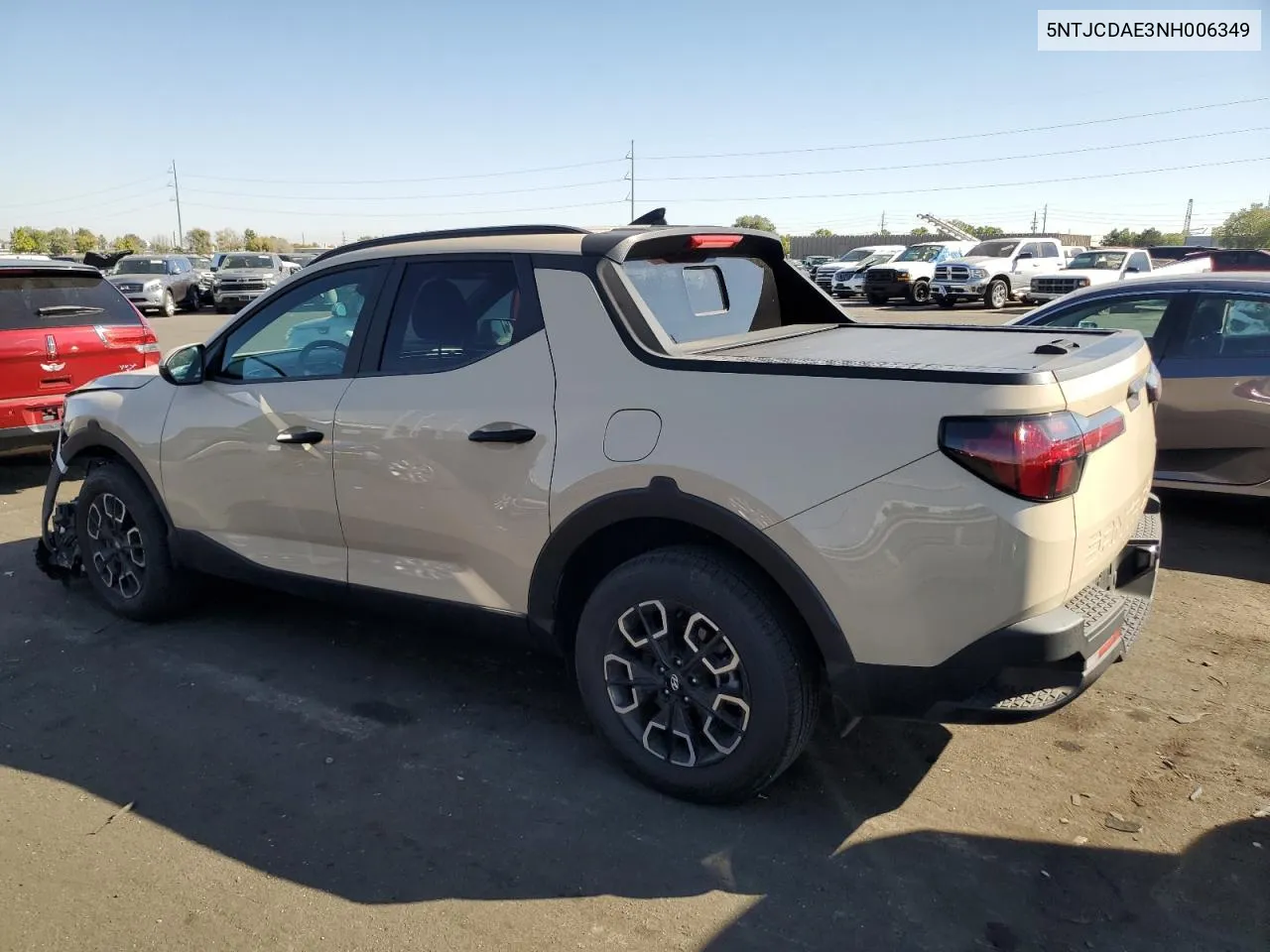 2022 Hyundai Santa Cruz Sel VIN: 5NTJCDAE3NH006349 Lot: 75316094