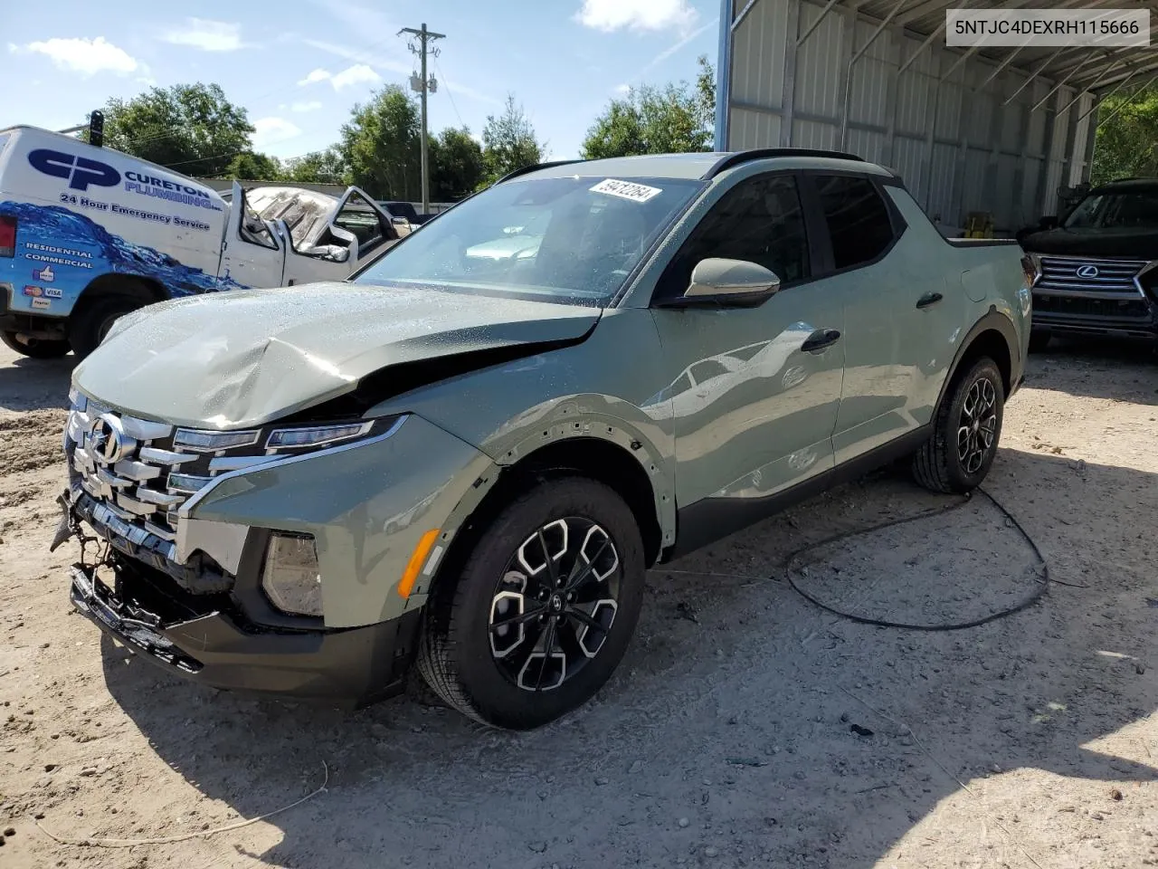 2024 Hyundai Santa Cruz Sel VIN: 5NTJC4DEXRH115666 Lot: 59412264