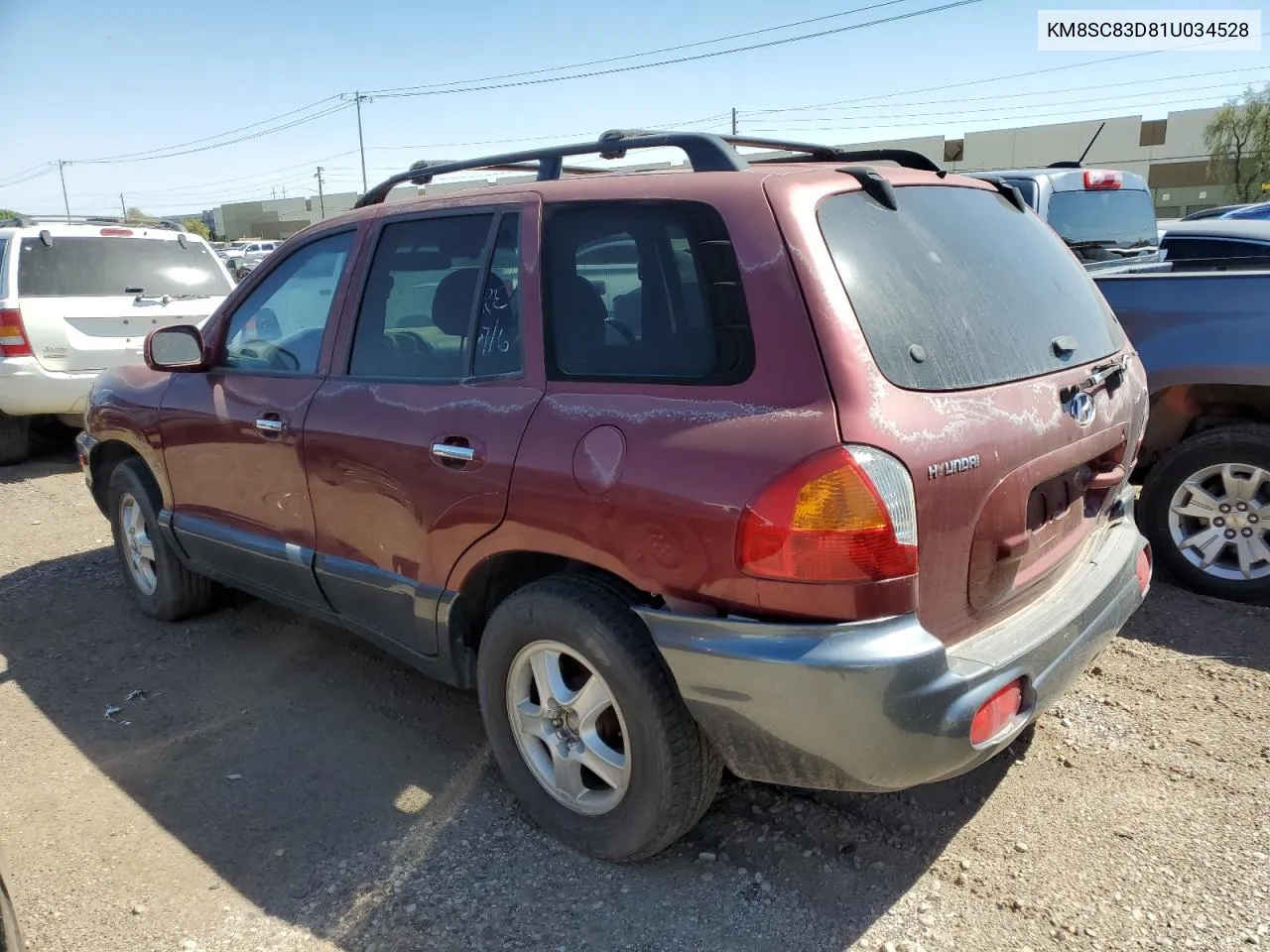 2001 Hyundai Santa Fe Gls VIN: KM8SC83D81U034528 Lot: 64835093