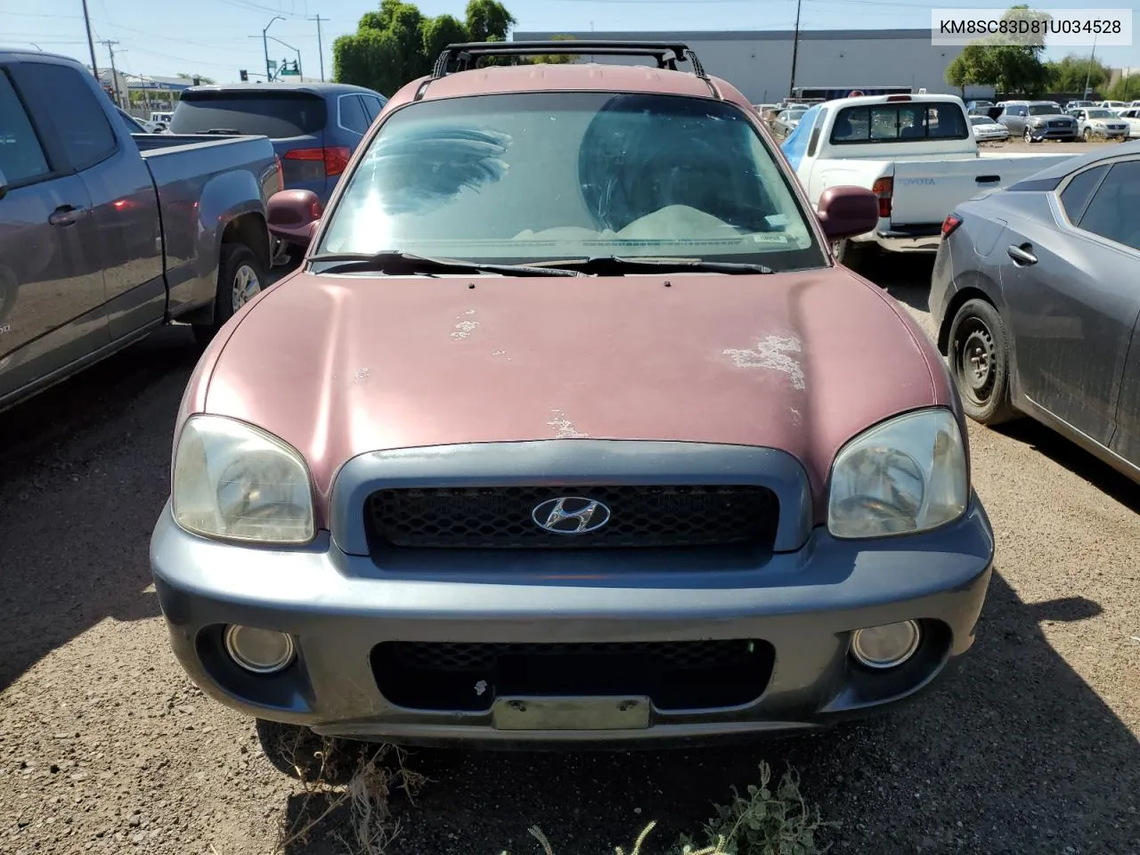 KM8SC83D81U034528 2001 Hyundai Santa Fe Gls