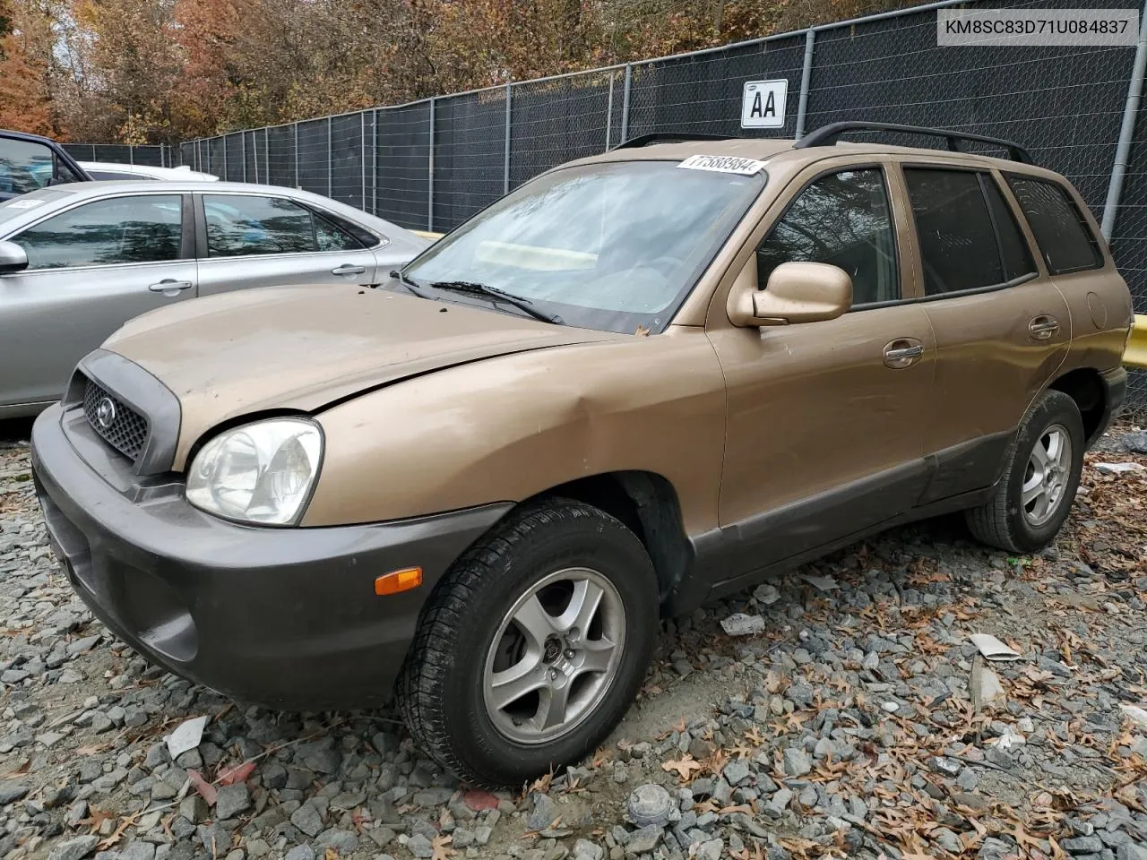 2001 Hyundai Santa Fe Gls VIN: KM8SC83D71U084837 Lot: 77588984