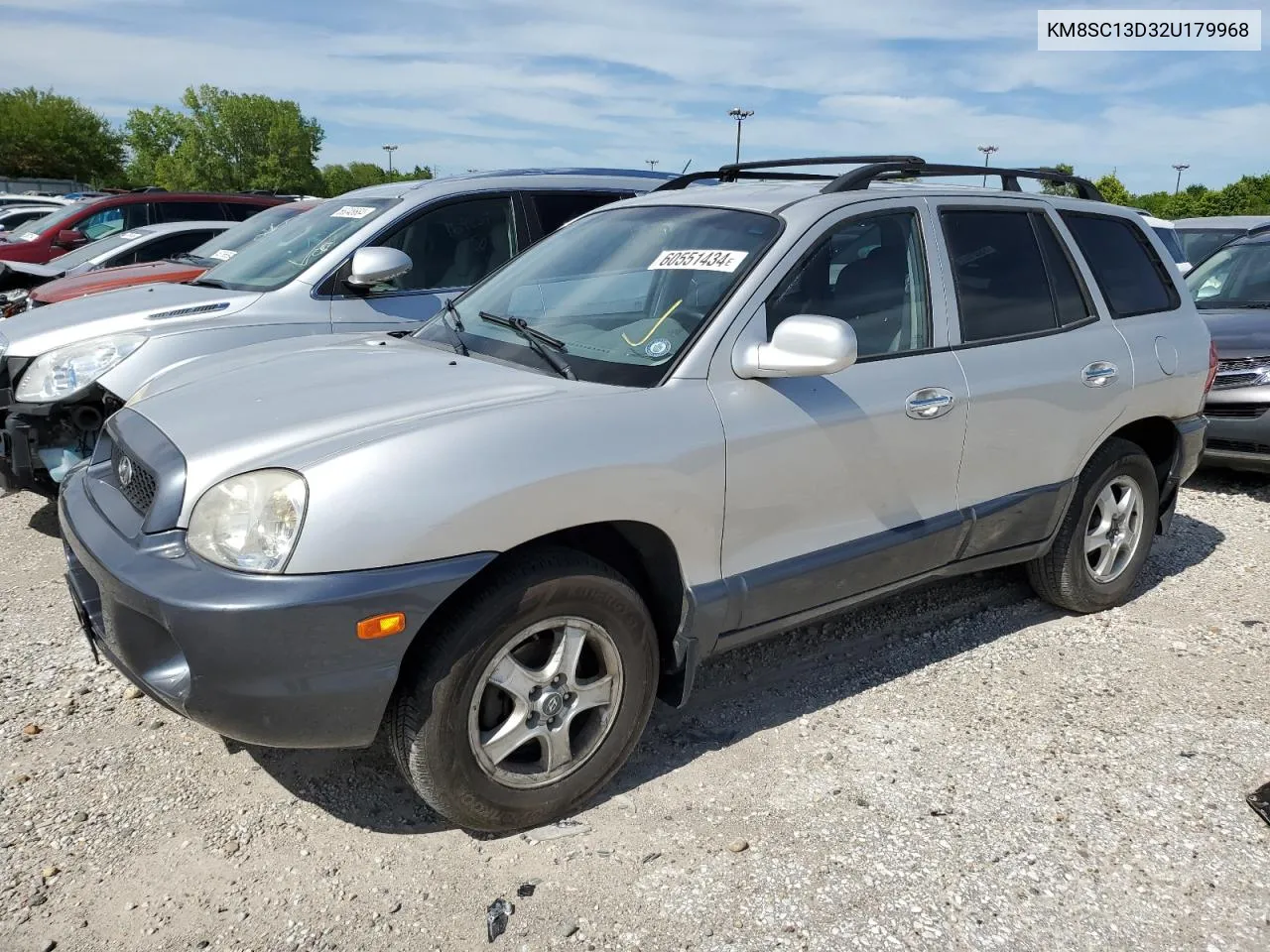 2002 Hyundai Santa Fe Gls VIN: KM8SC13D32U179968 Lot: 60551434