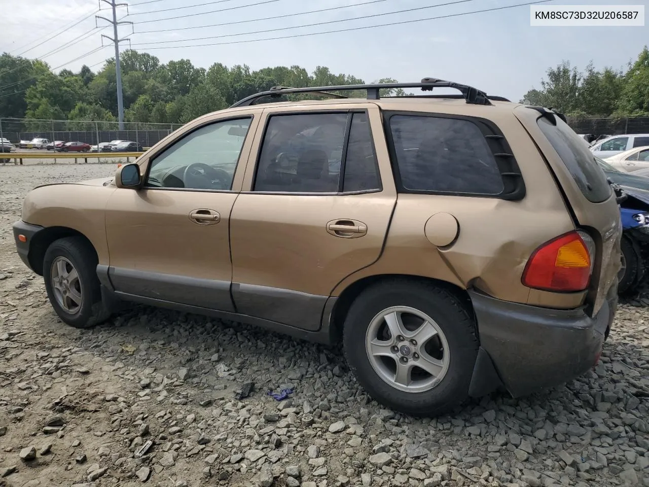 2002 Hyundai Santa Fe Gls VIN: KM8SC73D32U206587 Lot: 67470414