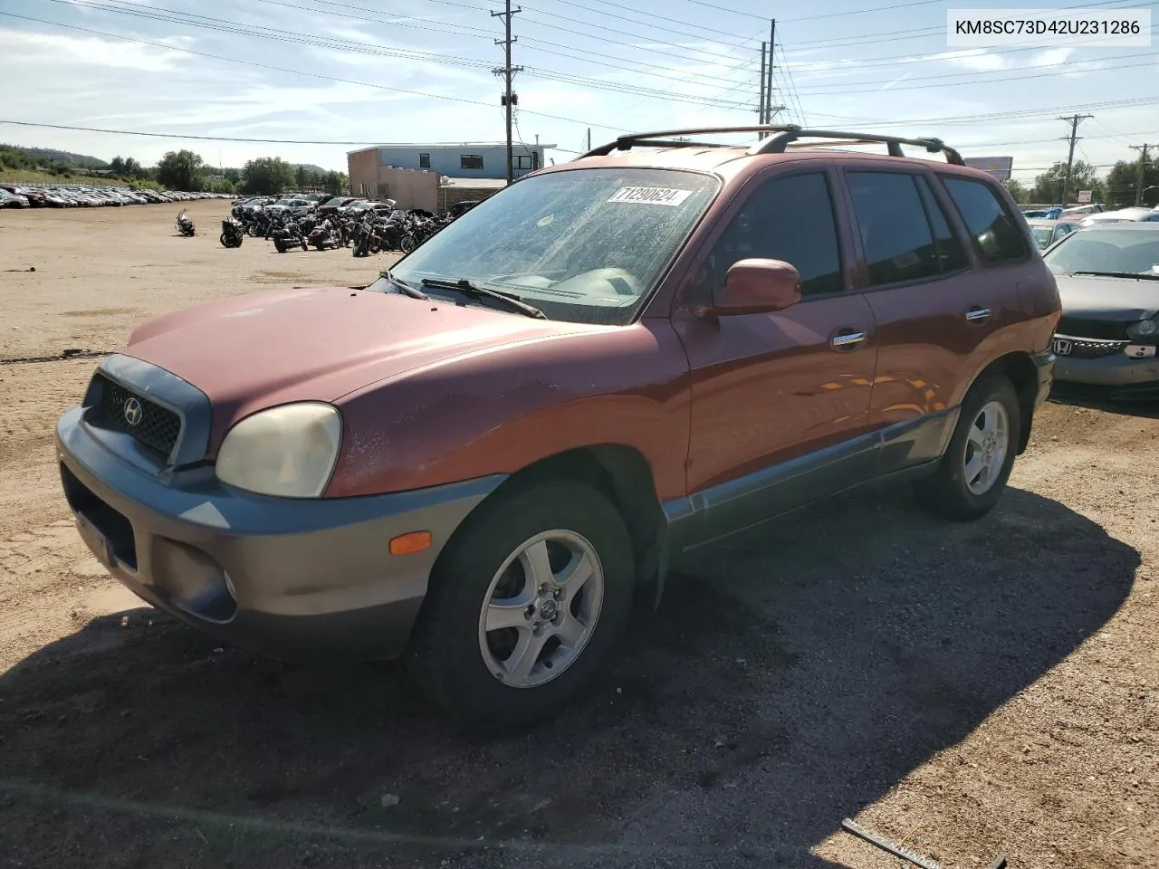 KM8SC73D42U231286 2002 Hyundai Santa Fe Gls